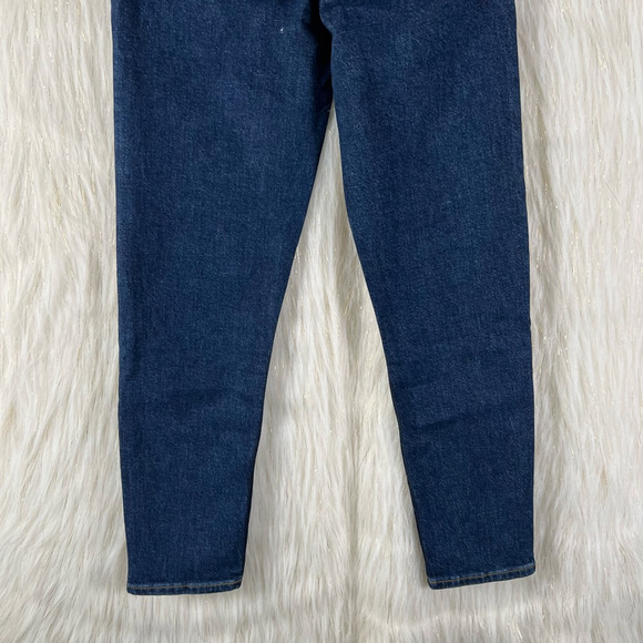 NWT Re/Done 90s High Rise Ankle Crop Jeans Womens Size 24 Dark Rinse Blue - Picture 9 of 13